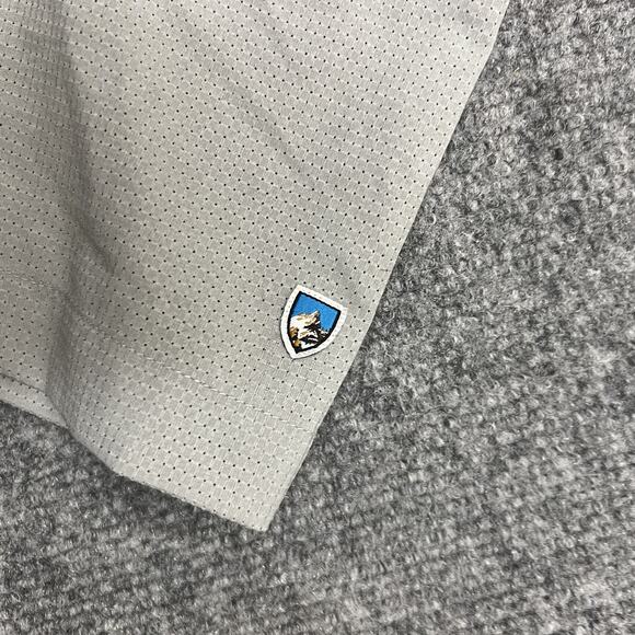 Kuhl Shirt Mens Large Gray Short Sleeve Button Up Hiking Outdoor Polyester - Picture 4 of 9